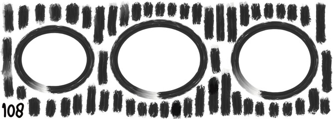 Grunge stripes mega set bundle collection. Black labels, frames, paint texture. Brush strokes mockups template. Background handmade design elements.