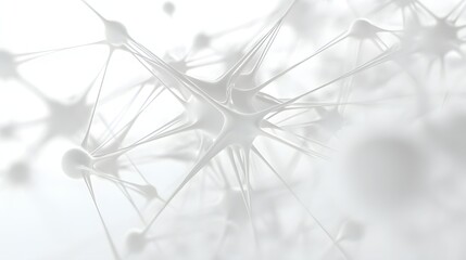 42. Abstract 3D design featuring a network of floating geometric forms and subtle shadows against a clean white backdrop.