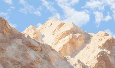  mountain's natural features and colors to stand out, Generative AI