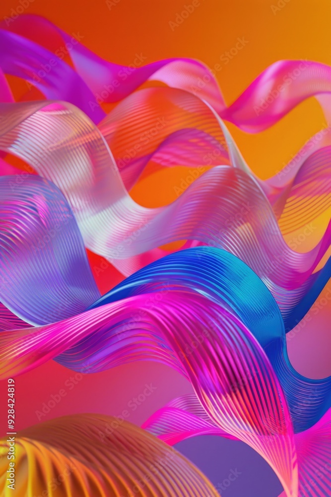 Poster a close-up shot of a vibrant and textured abstract background