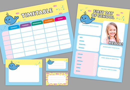 Back To School Printable Set