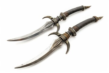 Sai weapon isolated on white background