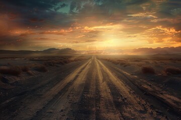 Sand road background