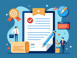 Contract document illustration generated by ai