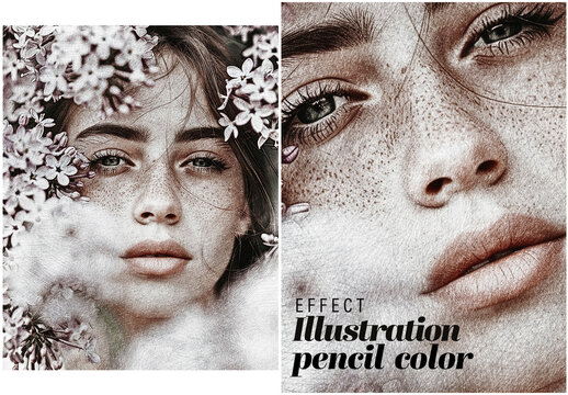 Effect Illustration Pencil Color Handmade Stroke