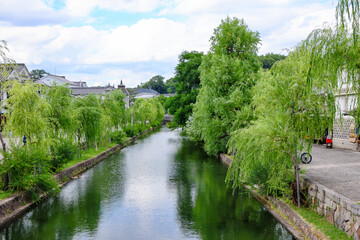 Kurashiki Canal view in summer