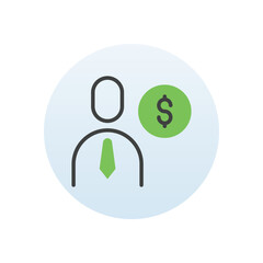 Client Cost vector icon