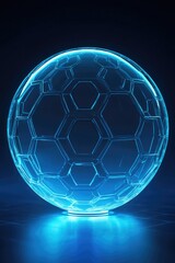 Naklejka premium Soccer Ball Reflection