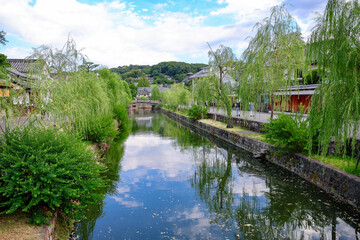 Obraz premium Kurashiki Canal view in summer