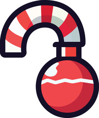 christmas kawaii flat icon