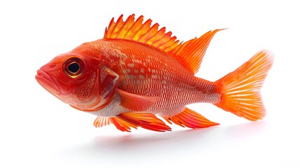 Obraz premium a gold fish with a red head
