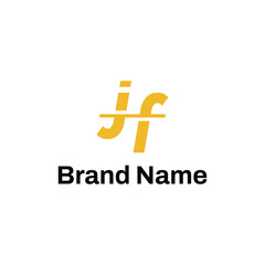 Luxury Letter JF Logo Concept