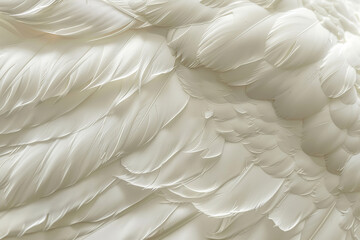 Generative ai on theme of beautiful texture bird feather for design natural abstract background