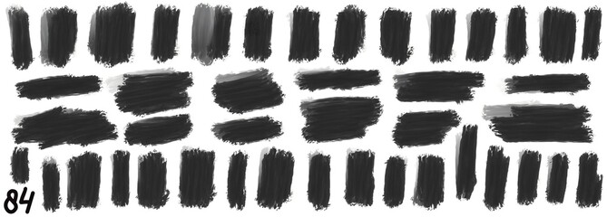 Grunge stripes mega set bundle collection. Black labels, frames, paint texture. Brush strokes mockups template. Background handmade design elements.