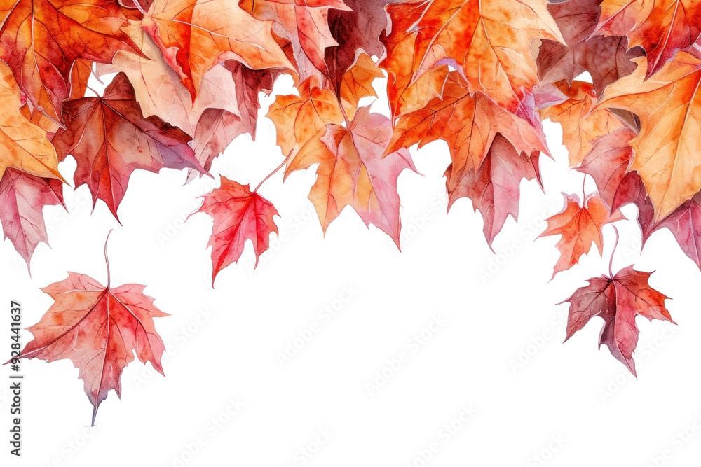 Sticker png maple leaves plant leaf tree.