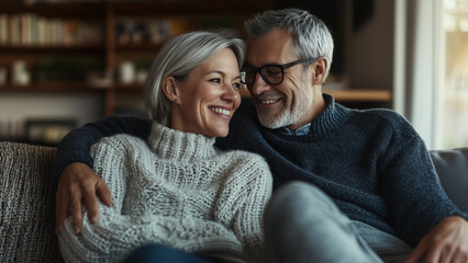 Fototapeta premium a happy old couple