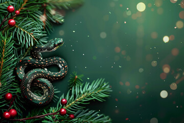 Beautiful greeting card with holiday composition for happy and joy celebrate New Year