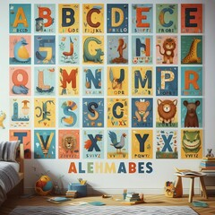 Fototapeta premium POSTER A TO Z