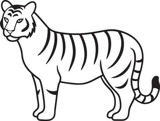 Stunning Tiger Silhouette Designs: Capturing the Majesty of the Wild