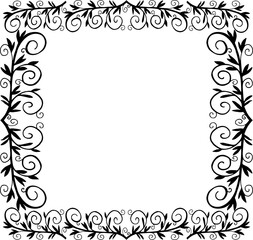 decorative corner frame. Vector illustration. Decorative element.	
