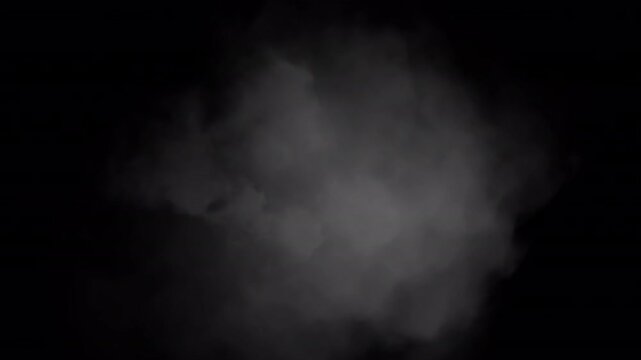 湯気、蒸気に使える　中央から立ち込める煙素材　大