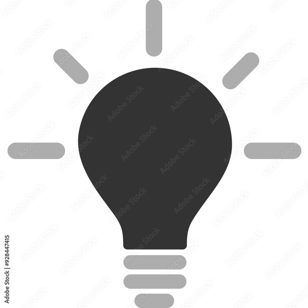 Sticker light bulb idea