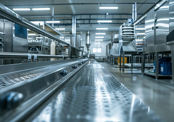 Automated Precision: Inside a Modern Factory’s High-Tech Production Line with Advanced Conveyor Systems and Efficient Workflow