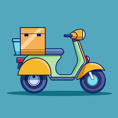 Obraz premium Scooter illustration generated by ai