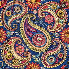 Paisley seamless pattern