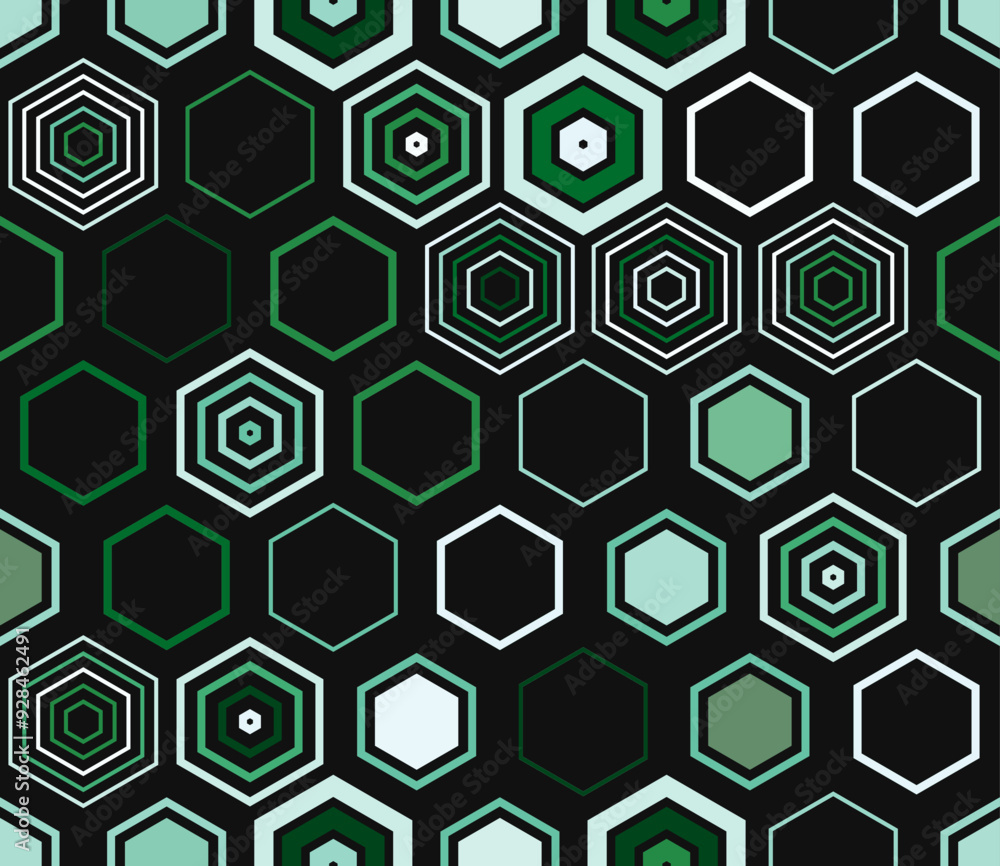 Poster abstract template background. geometric elements of varied style and color. large honeycomb cells. t