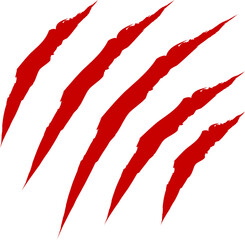 Animal Claw scratches icon vector. Claws silhouette, claw marks