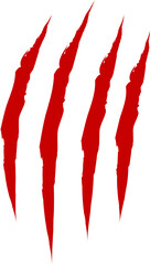 Animal Claw scratches icon vector. Claws silhouette, claw marks