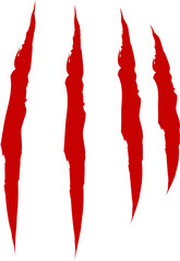 Animal Claw scratches icon vector. Claws silhouette, claw marks