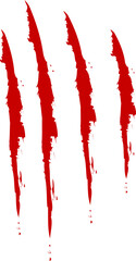 Animal Claw scratches icon vector. Claws silhouette, claw marks