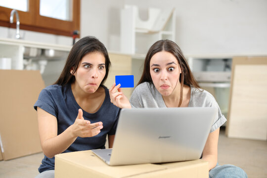 Perplexed roommates buying online moving home