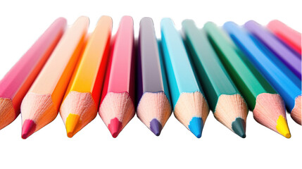 creative background with colored pencils