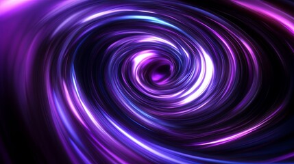 Obraz premium Mesmerizing purple time tunnel with light painting effects, abstract technological backdrop for imaginative and futuristic visuals.