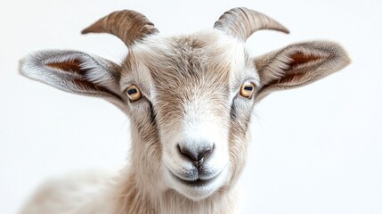 Obraz premium Portrait of a Friendly Goat