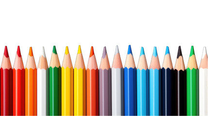 creative background with colored pencils