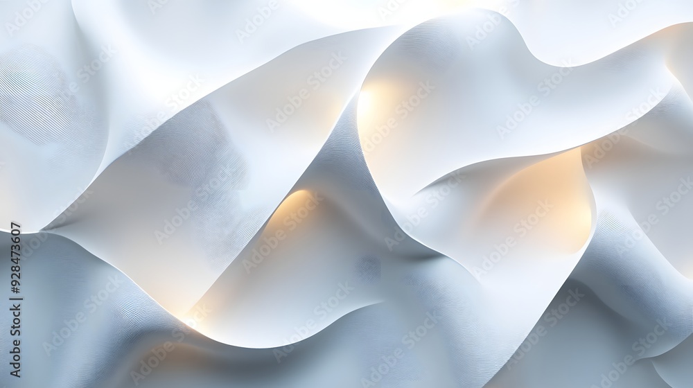 Poster 17. futuristic 3d wall art with a series of sleek, angular shapes creating a dynamic, abstract patte