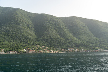 Bay of Kotor also known as the Boka views, popular Balkan coastline