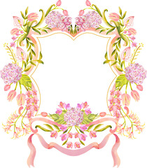 Floral Wedding Frame