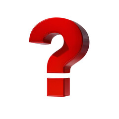 Floating 3D Question Mark PNG