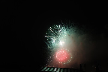 Fireworks in a summer night