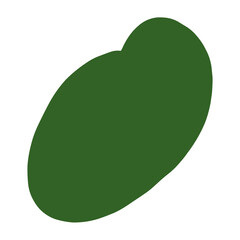 green Blob Paint Colorful Shape