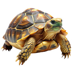 Obraz premium A turtle looking at the camera on transparent background