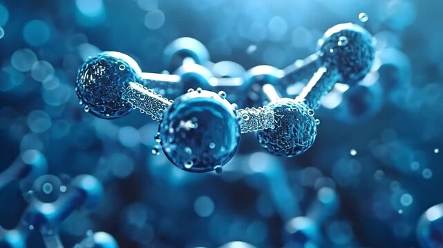 Image of a molecule model in nanotechnology