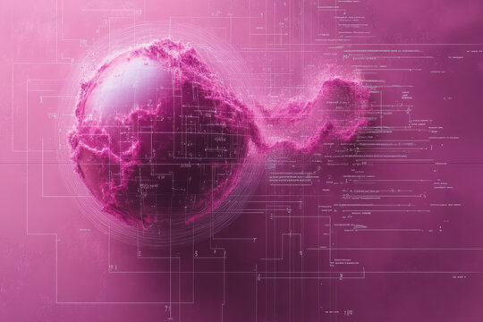 A mathematical equation, isolated on a pastel lavender background, representing logical reasoning and abstract thinking,