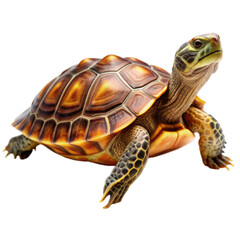 Obraz premium A turtle looking at the camera on transparent background