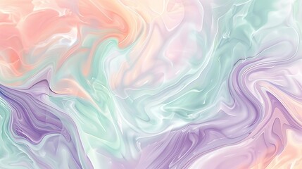 Fototapeta premium abstract colorful background with waves swirling marble pastel colors
